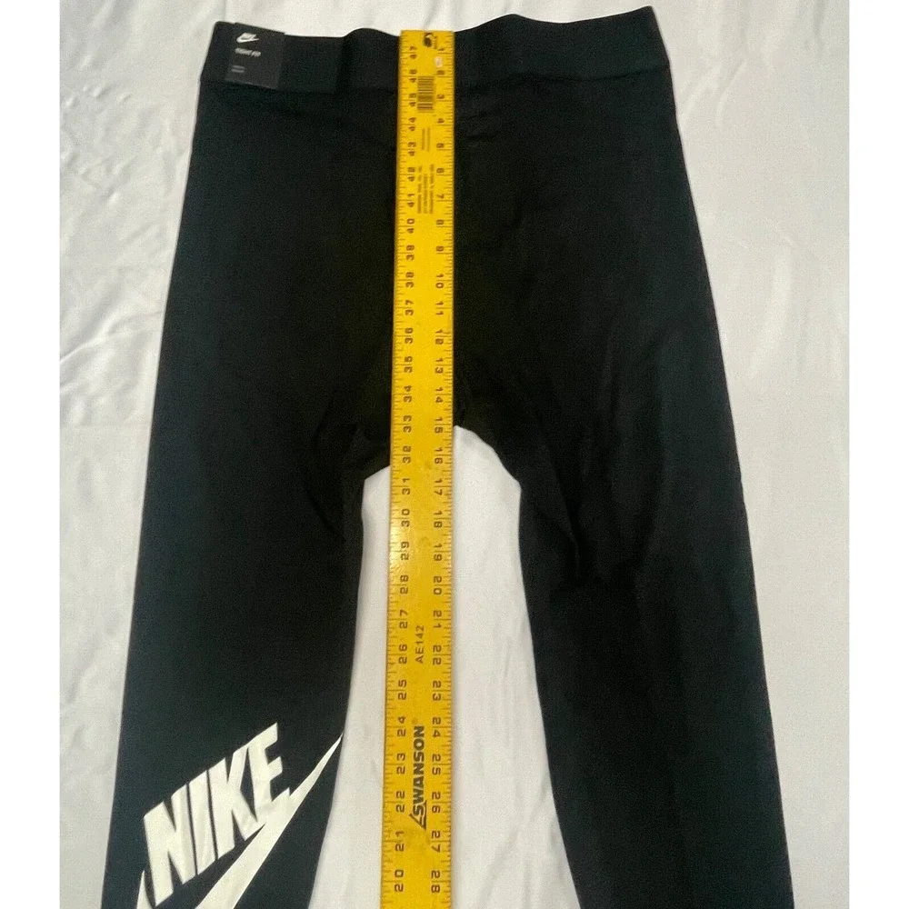 NIKE Women's High Waisted Leg A See Graphic Tights Black White BV0285 010‎ 1X
